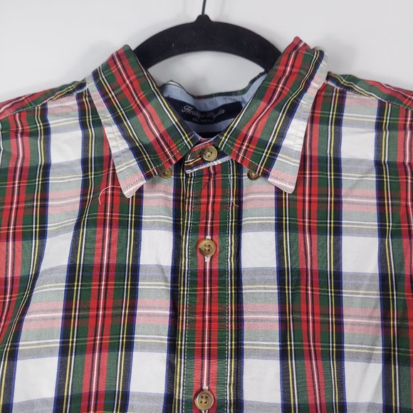 Tommy Hilfiger Plaid 80's 2 Ply Shirt large - Picture 4 of 10